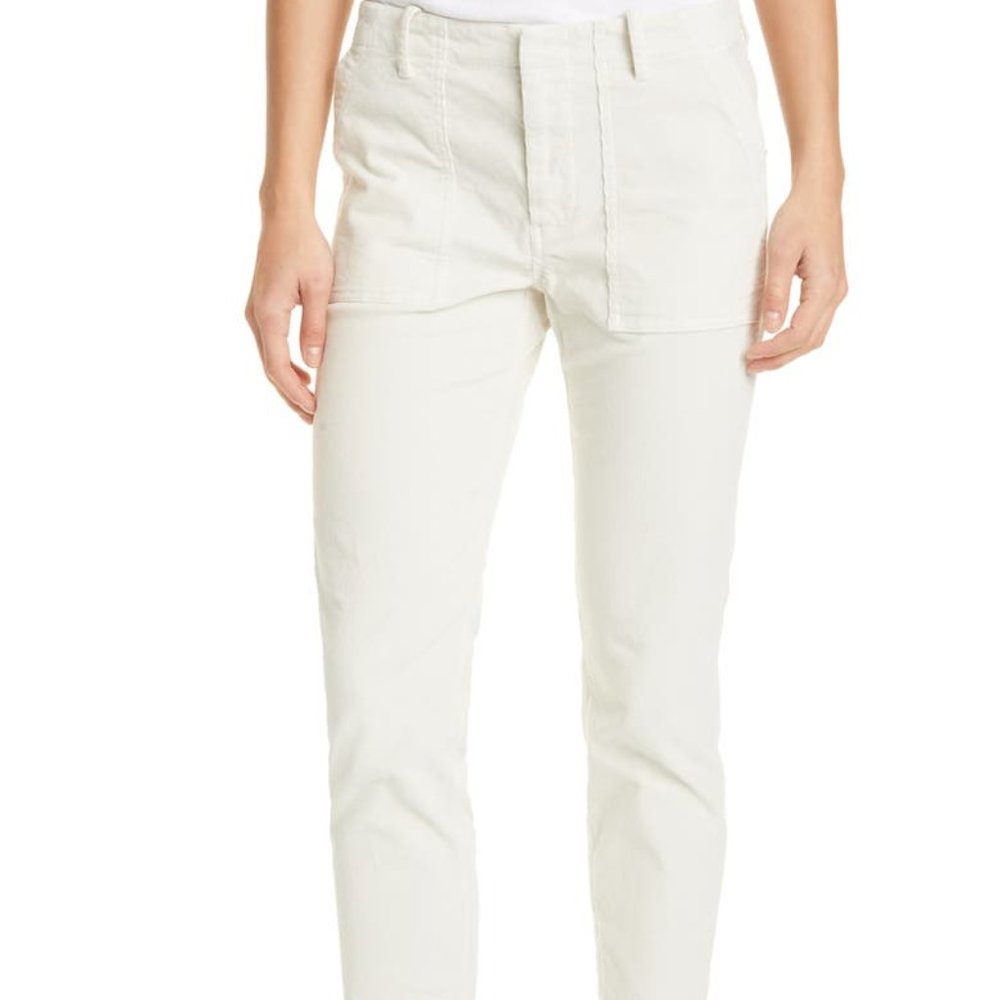 Nili Lotan Jenna stretch-cotton twill straight-leg